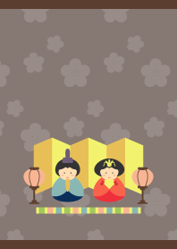 Doll's Festival on brown