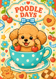 Poodle Days: Colorful Tea Party