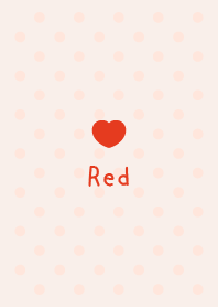 Girls Collection -Heart dot- Red