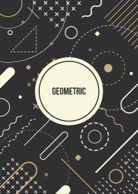 Geometric Black 80