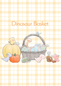 Dinosaur Basket -Autumn-