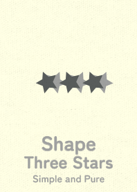 Shape Three Stars  sekibaniro