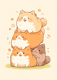 貓咪堆高高❤️