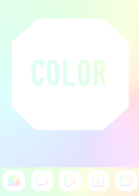 bw color rainbow  K18