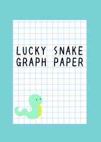LUCKY SNAKE GRAPH PAPERj-MINT GREEN