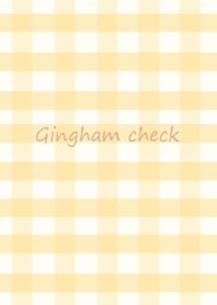 Gingham check /ivory yellow