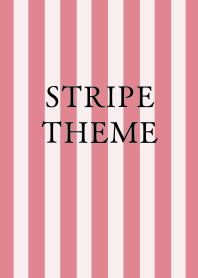 STRIPE THEME/RED/BEIGE