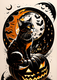 halloween cat 83550E