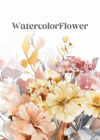 Watercolor Dry Flower -PINK-