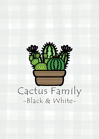 Cactus Family-B/W