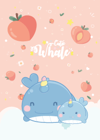 Whale Unicorn Cute Peach Kawaii