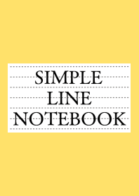 SIMPLE LINE NOTEBOOK-YELLOW