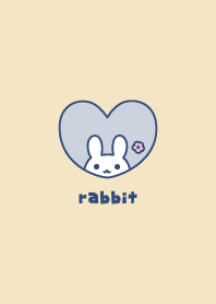 Rabbits Flower - Navy