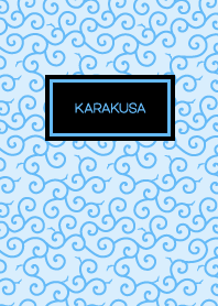 Karakusa-moyo (blue)