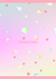 Shining diamond on pink3 for Japan