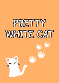 PRETTY WHITE CAT Theme/ORANGE