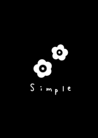 black. Flower. Stylish.