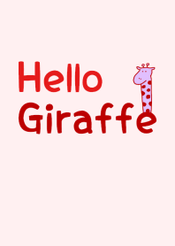 Hello Giraffe red 5