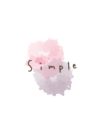 Fashionable simple white x watercolor.