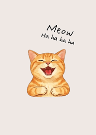 Cats that live life seriously(Beige)