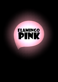 flamingo pink in black