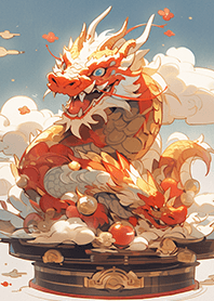 天界神獸【喜氣紅龍】錢財滾滾來❤