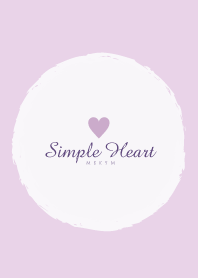 Simple Heart Dusky Purple-NATURAL 12