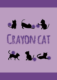 แมวสีม่วง 1 / Crayon