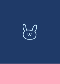Simple rabbit navy blue pink g