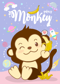 Monkey Galaxy Cute