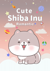 White Shiba Inu,Galaxy,Beige