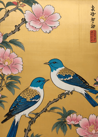 浮世絵 -鳥 ad9aD4