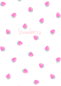 lukisan cat air:mini strawberry/terangWV