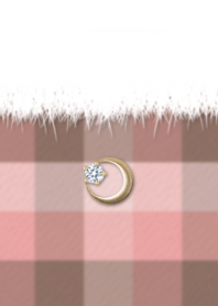 cute winter coordination moon charm