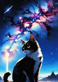 Night Moon Star Cat 24779F