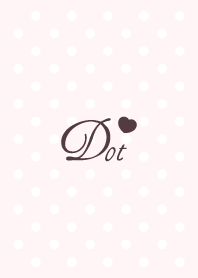 Heart dot -Girly Pink-