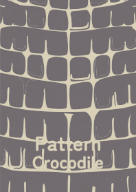 Pattern Crocodile Steel gray