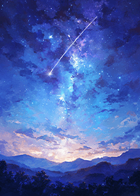 Romantic galaxy meteors