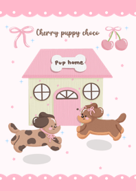 Cherry puppy choco (pink)