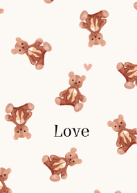 Teddy bear and watercolor color4.