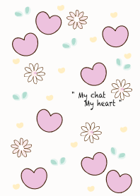 Pastel purple heart 22