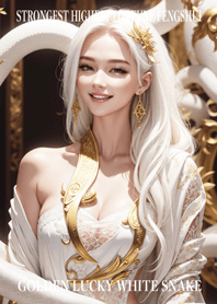 Golden White Snake of Luck 80