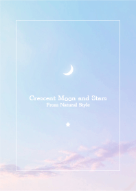 Crescent Moon and Stars45-Natural Style