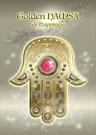 Golden HAMSA for Happiness A!