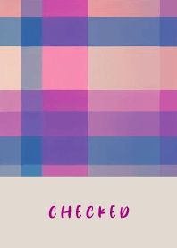 CHECKED BLUE RED - BROWN 72