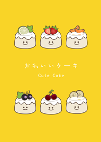 Adorable smile cake!(egg yellow)