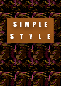 Simple style orange camouflage tile