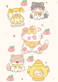 Little cat is addicted to ribbons.3