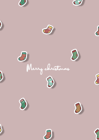 christmas socks2 - rose pink