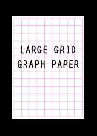 LARGE PINK GRID GRAPH PAPER-BLACK